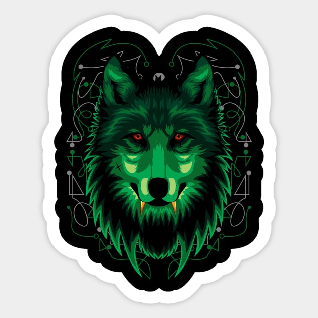 wolf nature Sticker by SHINIGAMII